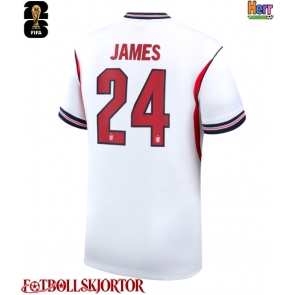 England Reece James #24 Hemmatröja VM 2026 Kortärmad